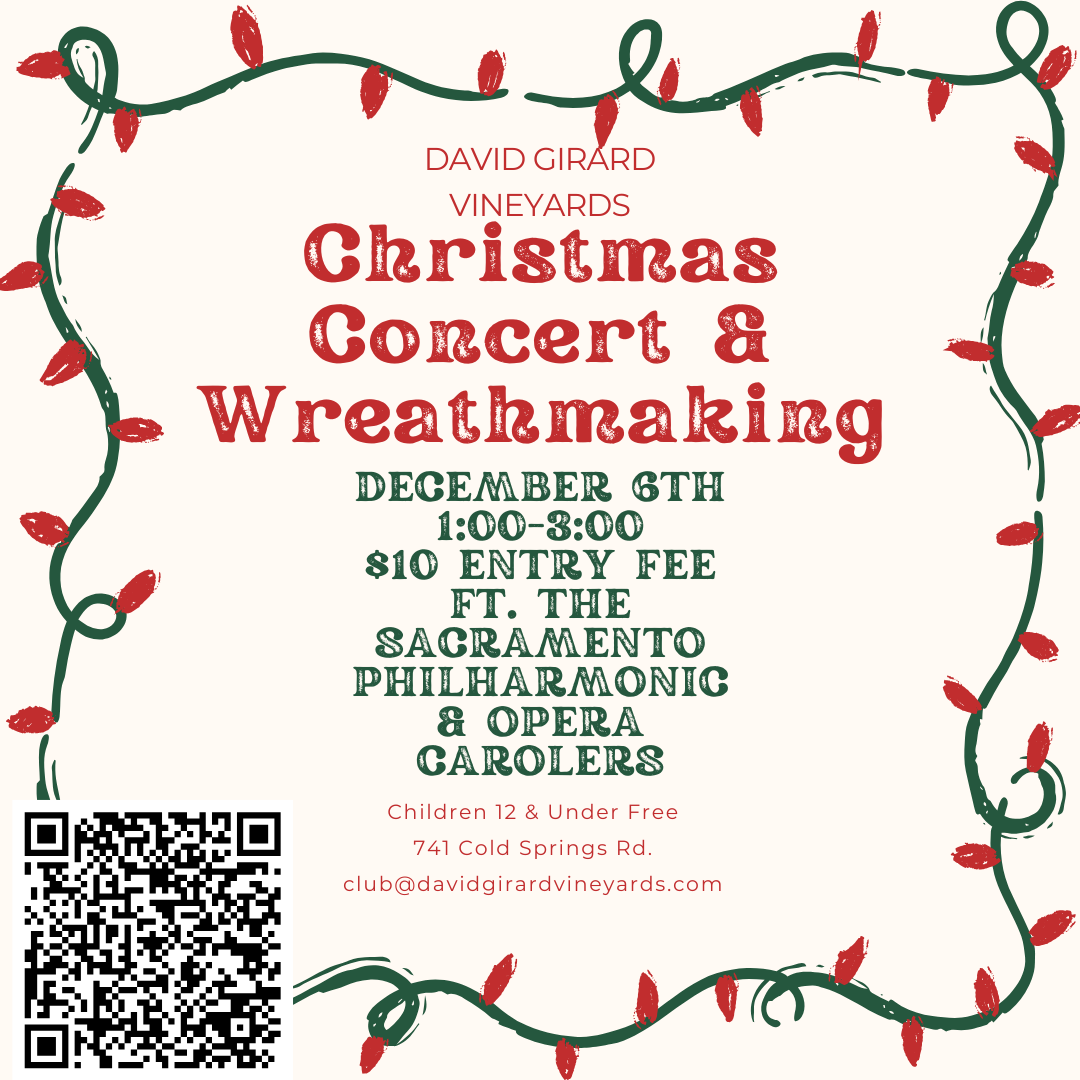December 6th - Christmas Concert & Holiday Wreathmaking