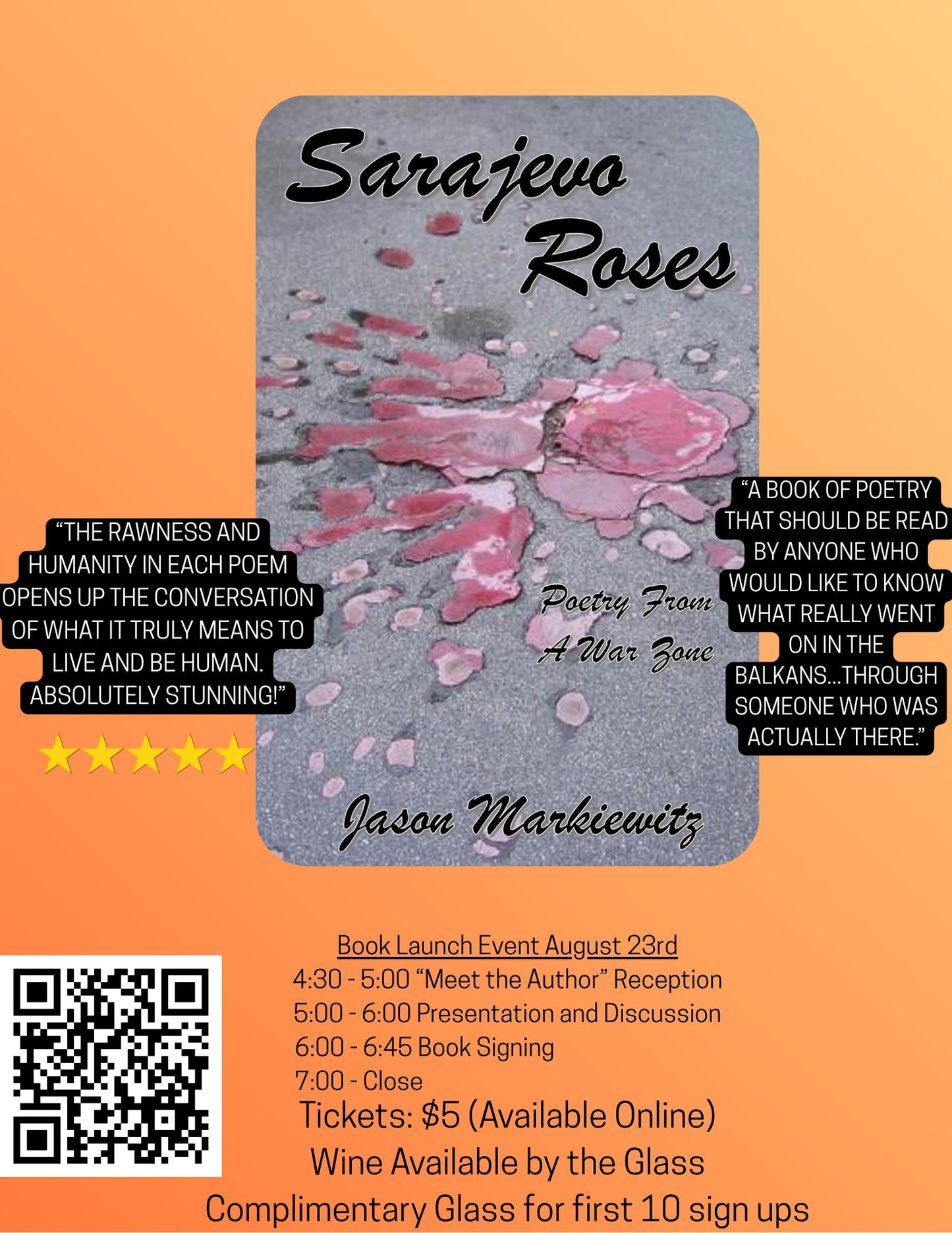Book Release Event: Sarajevo Roses