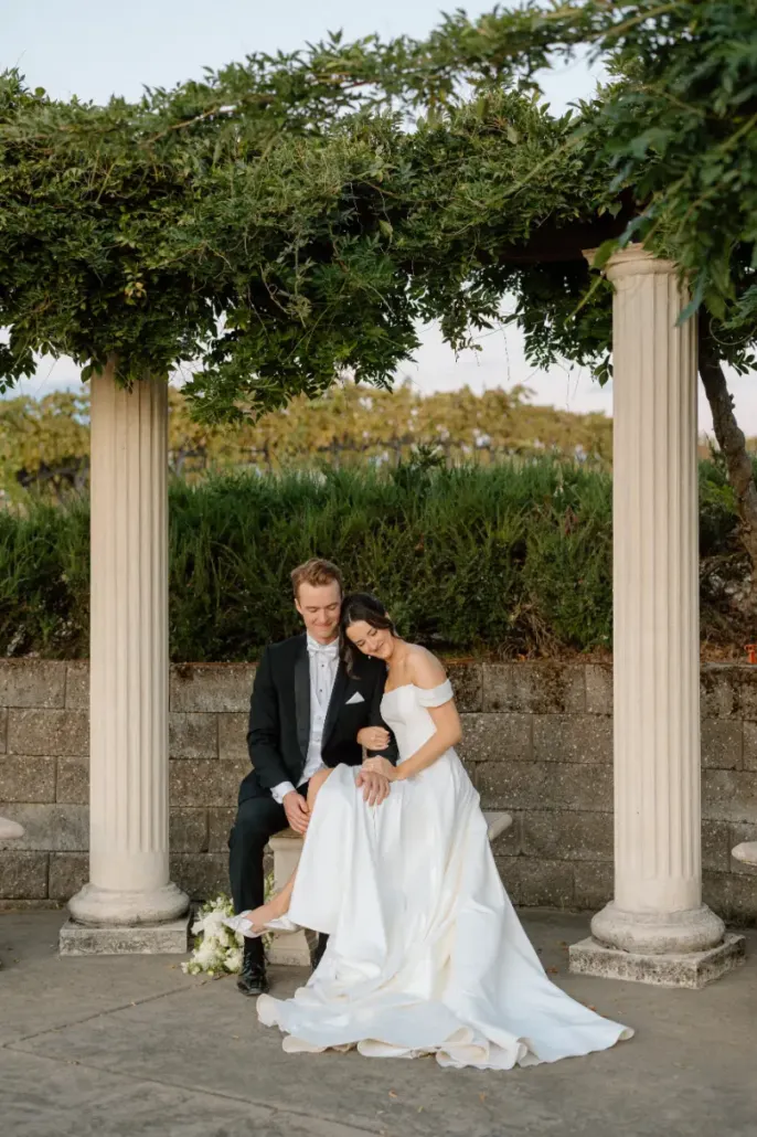 camilla + andrew david girard vineyards wedding