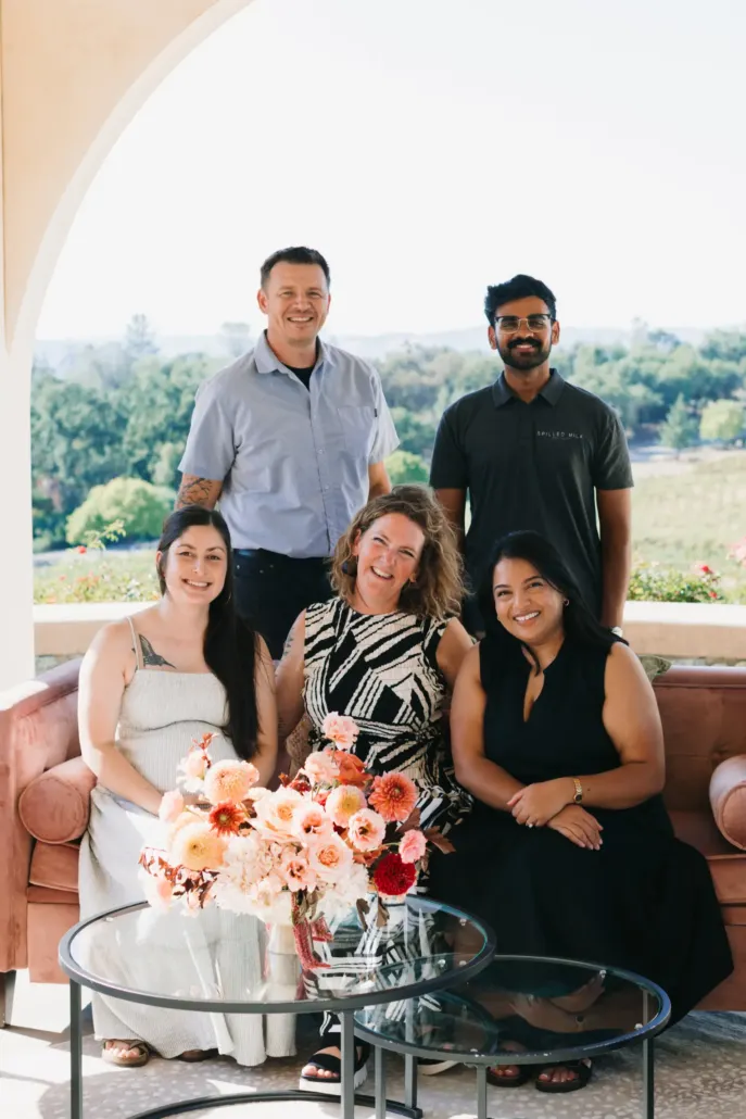 vendor team at david girard vineyards wedding venue