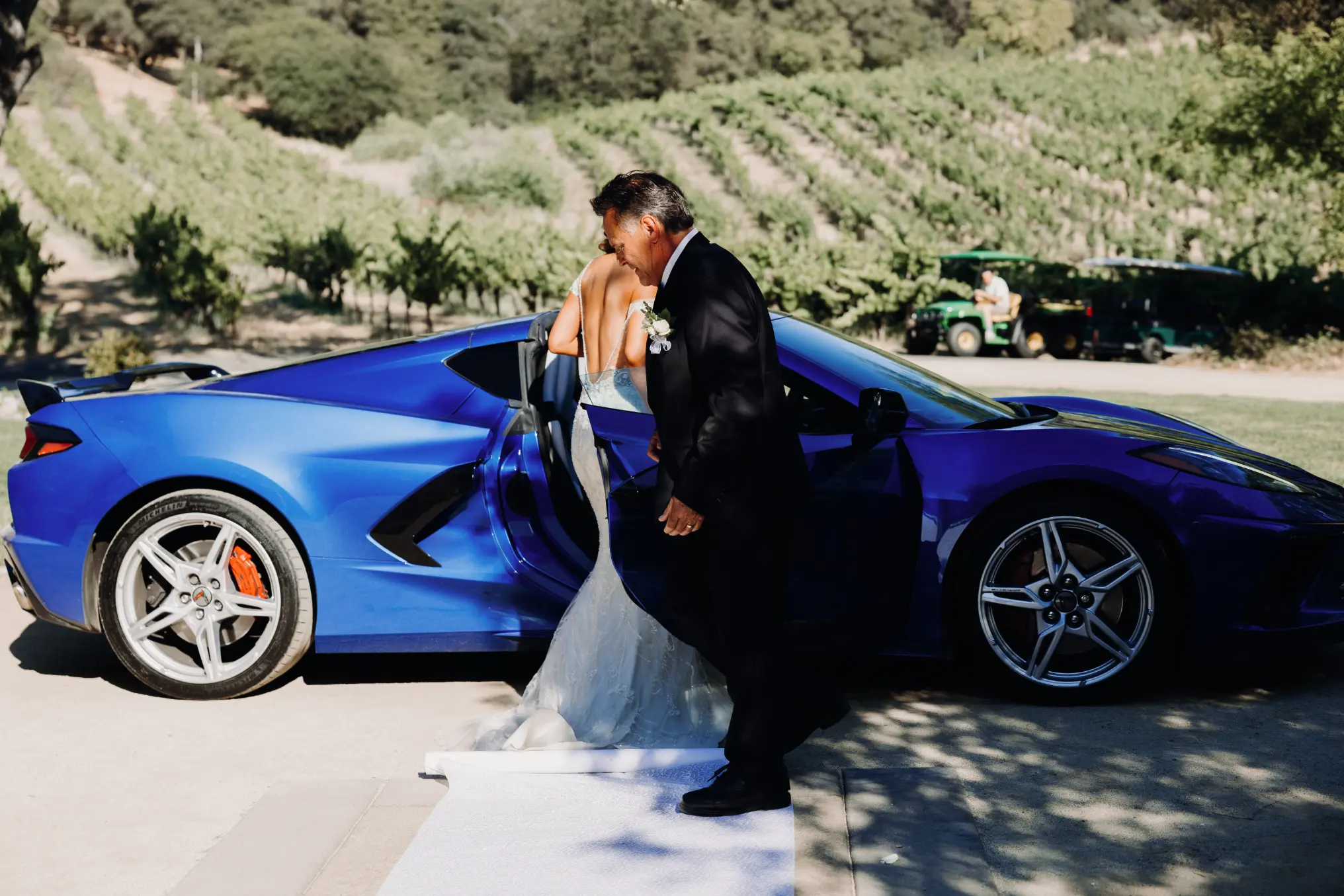 silver wedding at david girard vineyards wedding venue